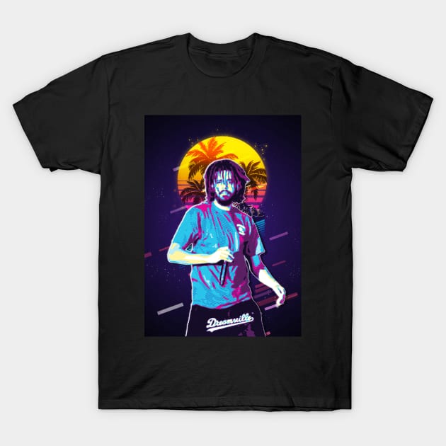 J cole Rapper T-Shirt by Sakent